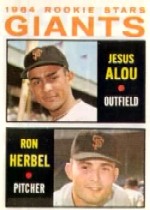 1964 Topps Baseball Cards      047      Rookie Stars-Jesus Alou RC-Ron Herbel